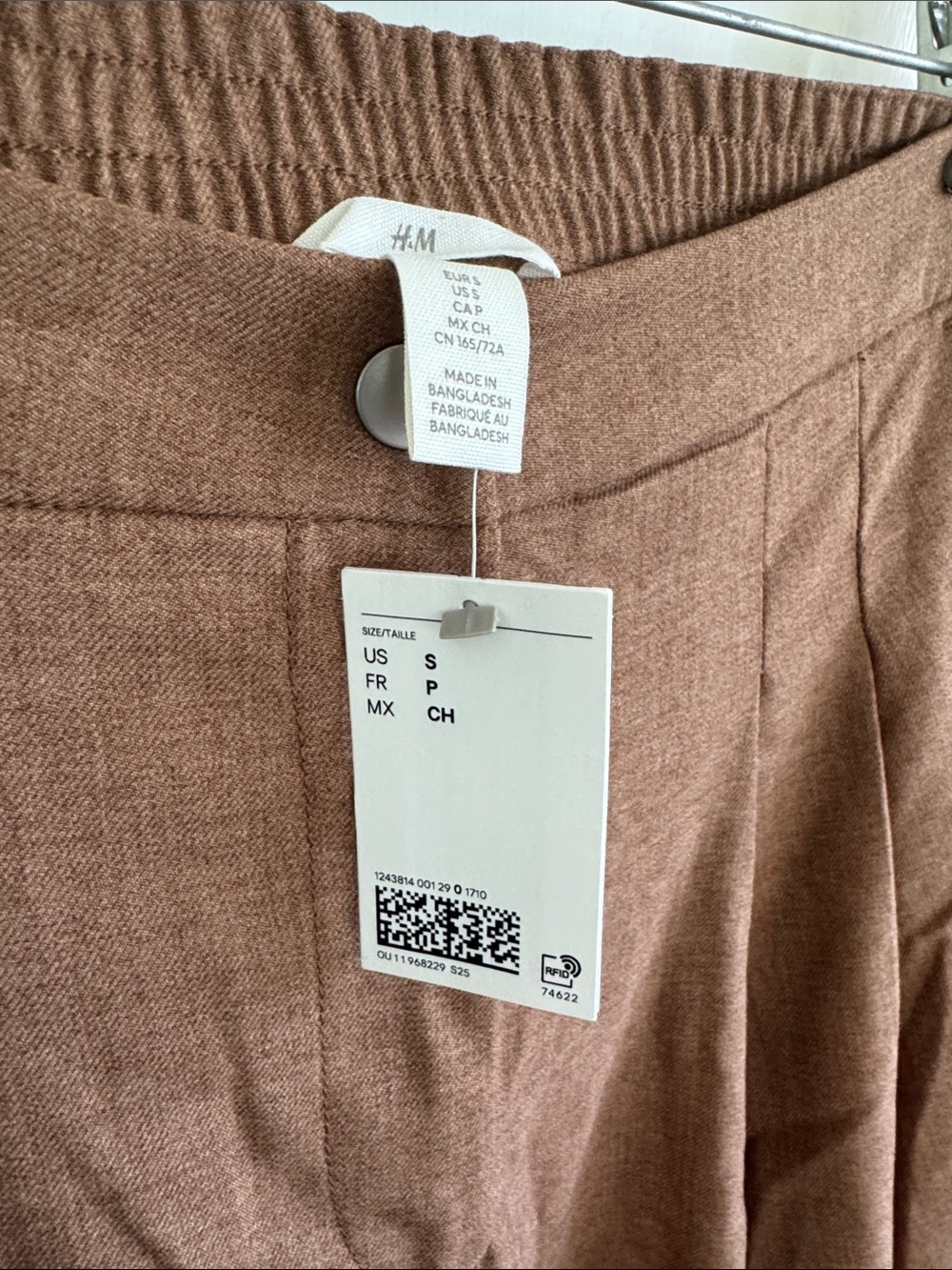 NWT H&M high-waist, wide-leg trousers w/elastic back. 29" inseam & 13" rise. - Picture 2 of 4